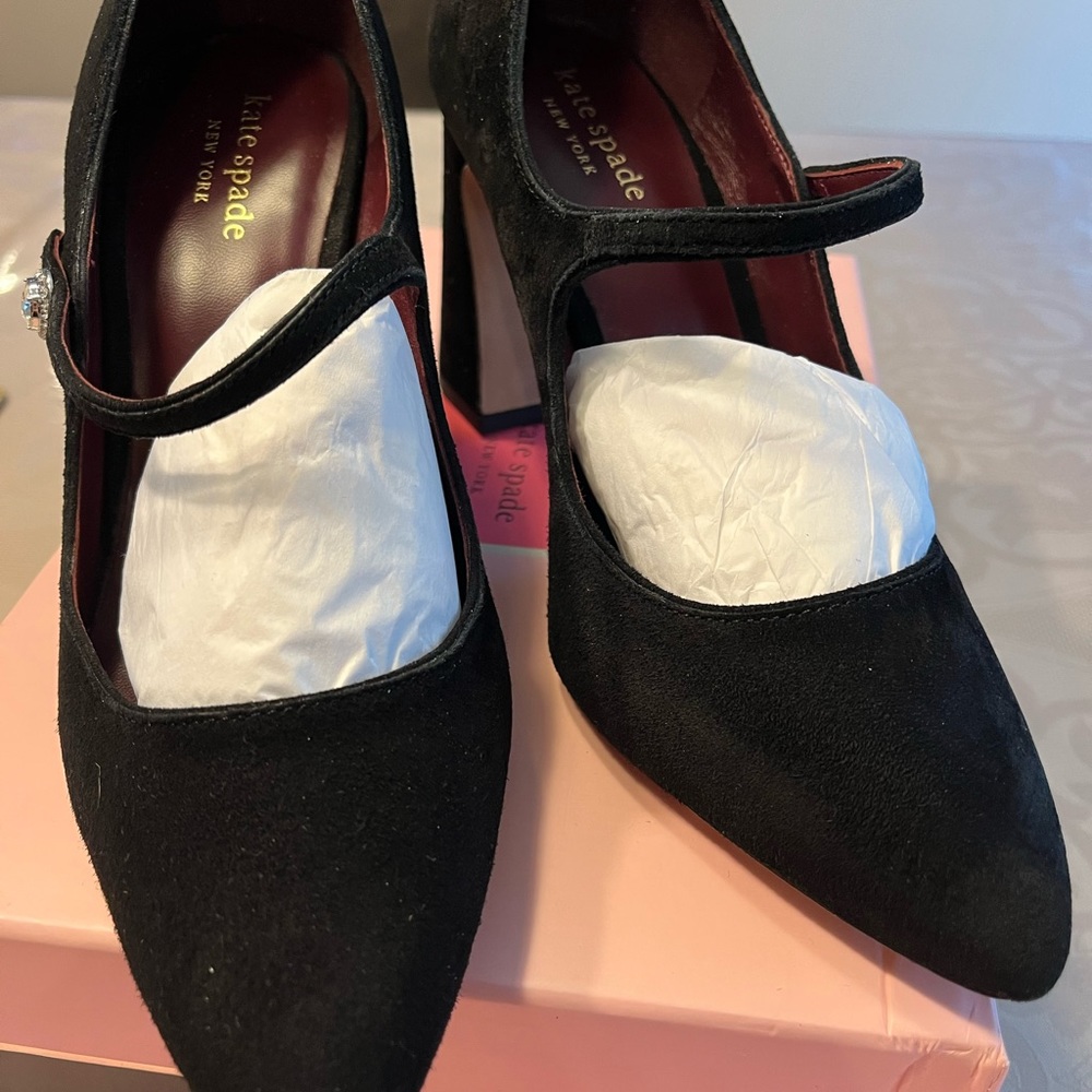 Kate Spade black suede pump